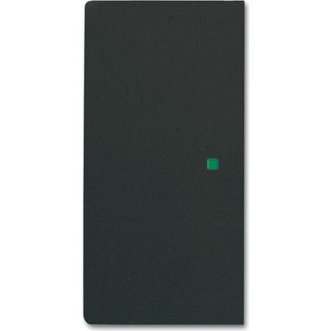 Busch-Jaeger Levetta 2 vie sinistra/destra, senza stampa 2 vie nero opaco - Plattform 63 (6230-20-885), 2CKA006220A0503 (1/3)