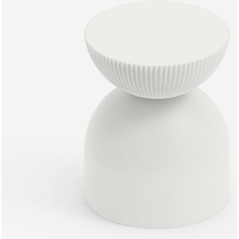 Sgabello design indoor outdoor in polietilene per bar Illo - Bianco (1/3)