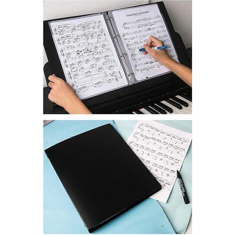 Porte-partitions noir, accessoires pour pupitre, support pour partitions (1/5)