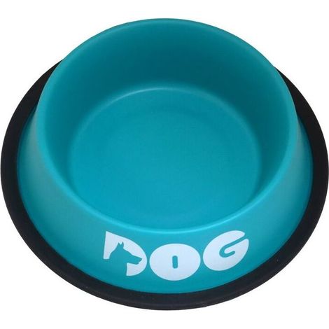 Set 4 pezzi Ciotola Acciaio New Color Pavone 470ml.: Set 4 pezzi Ciotola Acciaio New Color Pavone per cani e gatti