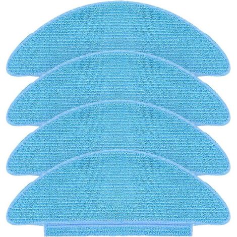 Lot de 4 Chiffons de Rechange pour Lubluelu SL60D, pour Tikom L9000 / L8000, pour Laresar L6 Nex aspirateur Robot, Accessoires de Remplacement de Tampon de vadrouille réutilisables lavables (1/3)