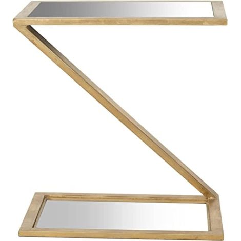 Table d'Appoint Métal Or/Miroir 50 x 34 x 54,61 cm (1/4)