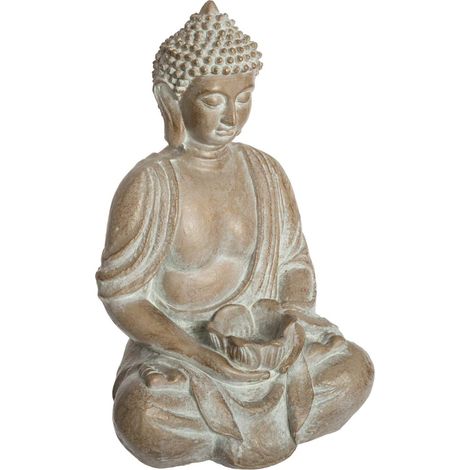 Estatuilla 'Bouddha' sentado A. 39 cm - Atmosphera créateur d'intérieur