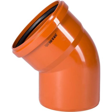 KG Bogen DN200/45° Rohr KGB 200mm Rohrbogen Abwasserrohr Kanalrohr (1/5)