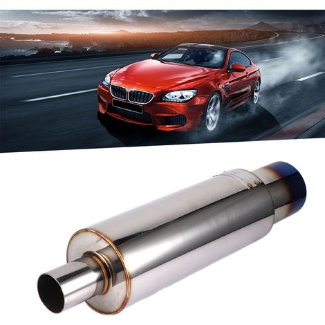 51 mm/2 Zoll gerades Auspuffendrohr für Autos, Einlass/Auslass, universell, modifiziertes Teil 51-114 (1/5)