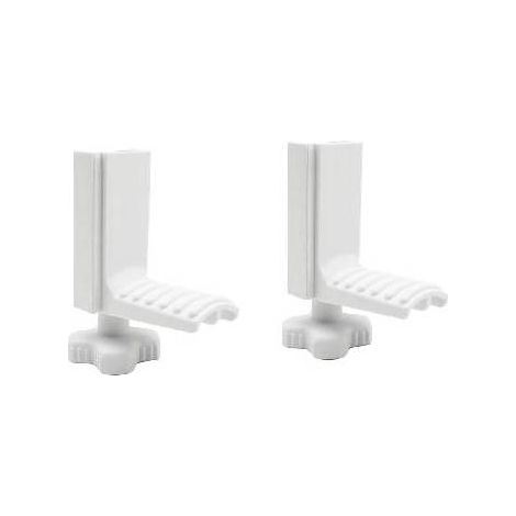 KIT 2 SUPPORTS ET 2 VIS POUR BLOCAGE DE LA CIAMBELLA Dimensions : Blanc