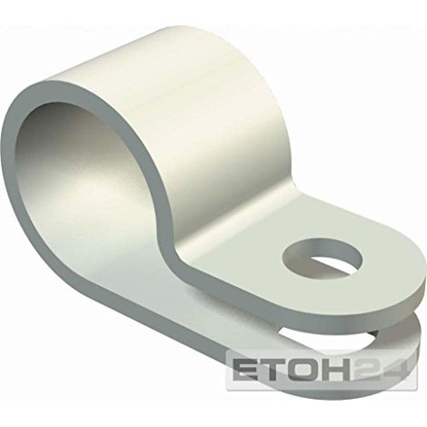 OBO Bettermann Bride de fixation 5,2mm polyamide gris clair RAL 7035, 2222051
