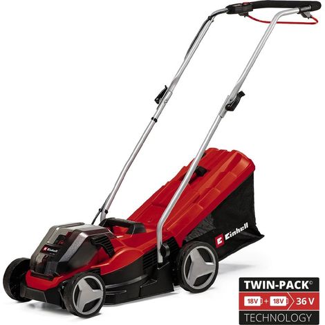 Einhell GE-CM 36/33 SOLO Cordless Twin 18v 36v Lawnmower 33cm Brushless PXC
