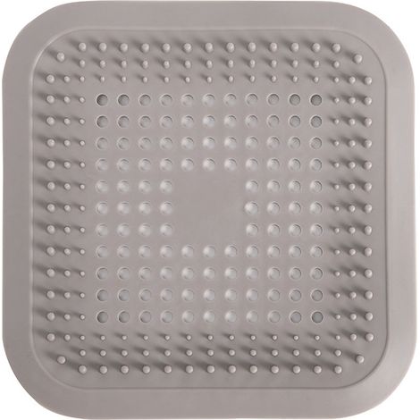 Couvercle de siphon de sol en silicone anti-obstruction pour lavabo, filtre anti-cheveux pour siphon de salle de bain, filtre d'égout (1/5)