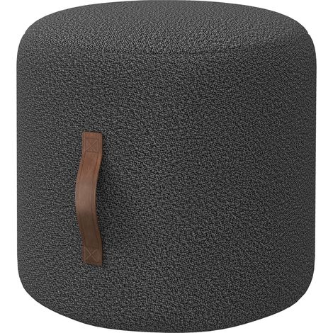 Repose-pieds design moderne, Gris foncé et marron (1/5)