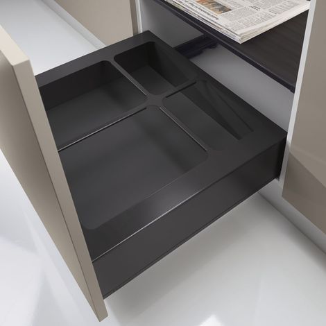 NINKA eins2vier Abdeckrahmen KB 600 mm Stahl Dunkelgrau (1/5)