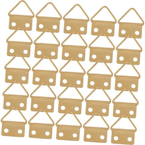 150 Crochets Métalliques Invisibles pour Cadre Photo Boucles pour Peinture à L'Huile Support Mural Discret Fixation Stable pour Cadres en Bois Cintre Mural Pratique (1/5)