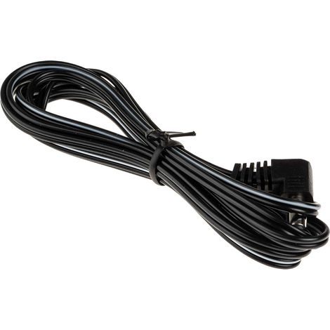 Câble d'alimentation, Noir, Câble à fiche mâle 2,5 mm, 12 V / 1 A, 1.8m ( Prix pour 1 ) (1/3)