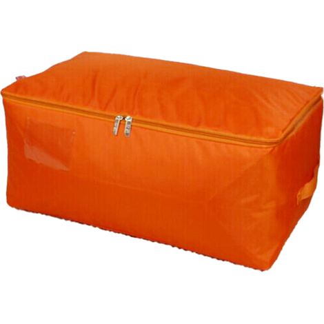 Sac De Rangement En Toile - Pour Literie Grand Format Et Vêtements - Fermeture Éclair Supérieure - Lavable En Machine - 1 Pièce (1/5)