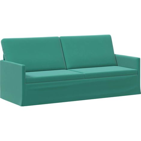 Canapé 3 places Turquoise 190 x 81 x 82 cm Velours (V) vidaXL (1/5)