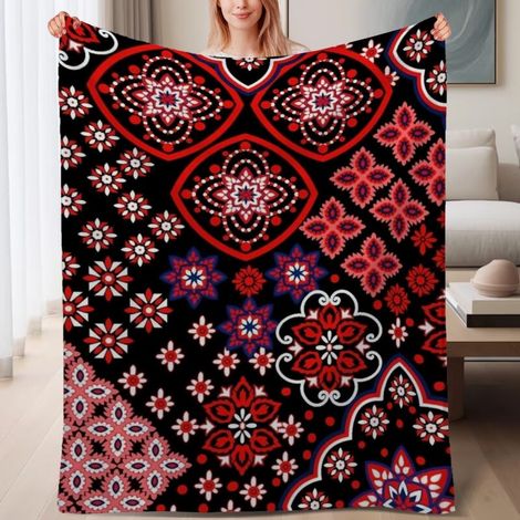 Couverture de lit en polaire, couverture de luxe douce en microfibre printemps-été, décoration de chambre, cadeau pour femmes hommes, 6080 pouces (1/4)