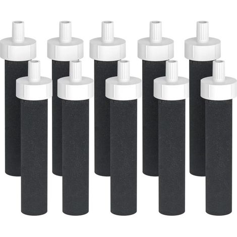 Lot de 10 filtres à eau de rechange Brita - Compatibles avec les filtres à eau Brita BB06 rigides, en acier inoxydable et pour le sport (1/4)