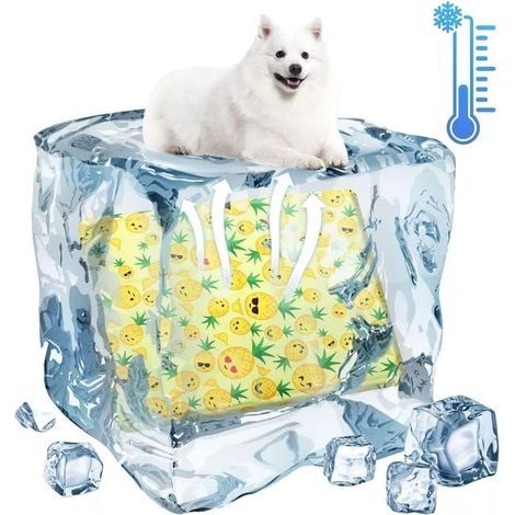 Kühlmatte für Hunde, Sommer-Kühlmatte, Eiskissen, Hundeschlafkissen, Hundehütte, Hundebett (50x90CM) (1/4)