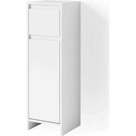Meuble de rangement de salle de bain Emma, Blanc, 30 x 95 cm, Vicco (1/5)
