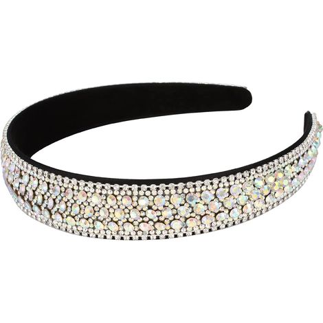 Serre tête brillant strass pour femme accessoire de coiffure vintage cadeau pour fille anniversaire (1/5)