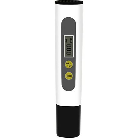 TDS mètre Portable testeur de qualité de l'eau,écran LCD,Stylo de Test avec Deux Touches,testeur d'eau Potable,Noir et Blanc (1/5)