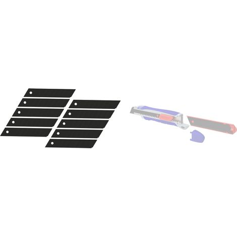 Tivoly • Lot de 10 lames de rechange cutter 18mm traitée Steam