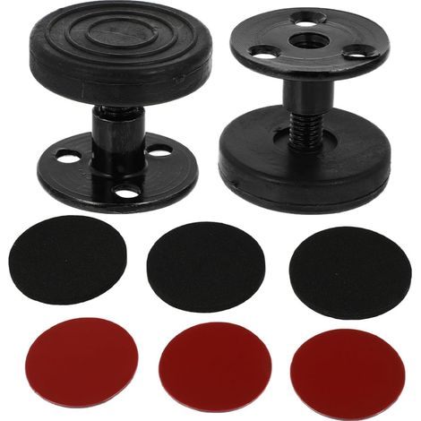 Stabilisateur de Cadre de Lit 2 Pièces en Métal Noir 30-40 Mm Anti-tremblement, des Frottements, Forme Délicate, Lot de 2 pour Meuble (1/5)