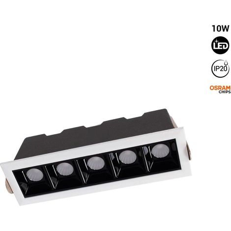 Einbaustrahler 10W OSRAM LED UGR18 CRI90
