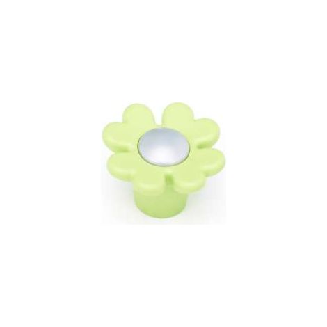 Pomolo in plastica forma di marghertia verde
