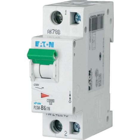 8 x MOELLER  C 6A  1P+N   PLSM-C6/1N -DW , 10kA     DISJONCTEUR