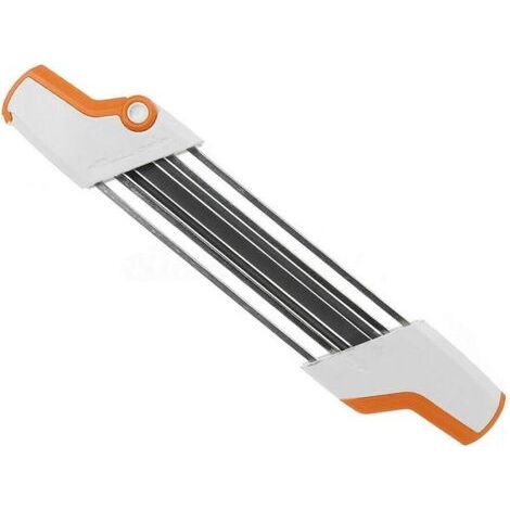 Affûteuse de chaîne de tronçonneuse 2 en 1 Easy File 3/8 "/ 4.0mm, ensemble d'affûtage de dents rapide de pas de scie à chaîne avec poignées, convient à toutes les marques Chiansaw 3/8" Pitch Chian