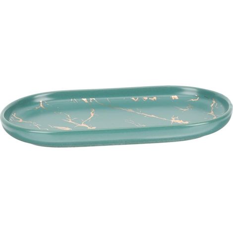 Ceramic Tray with Green Marble Finish for Bathroom Smooth (1/5)