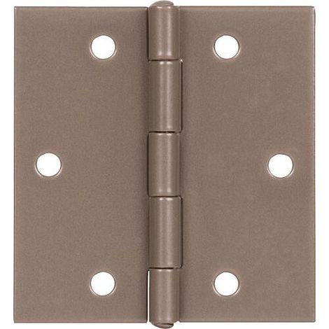 Charnière DURAVIS® 60 x 60 x 1 mm, carré, matériau : Acier, bleu zingué, surface : beige nacré RAL 1035, avec tige en acier (1/3)