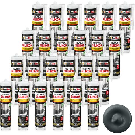 IsolBau Silicone Neutro Antracite Neutralsilikon 24 x 300ml (1/5)