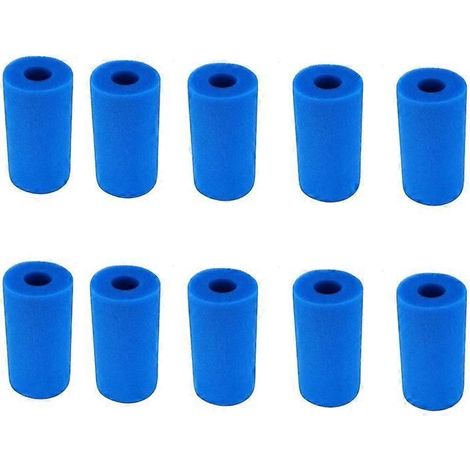 Lot de 10 éponges filtrantes en mousse pour filtre d'aquarium/piscine Intex type A, réutilisables et lavables. (1/5)