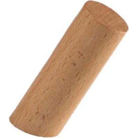Ganchos de pared de madera para sombreros, bolsos, ropa y decoración de puerta de entrada - 4 piezas de haya (olmo amarillo, 8 cm) (1/4)