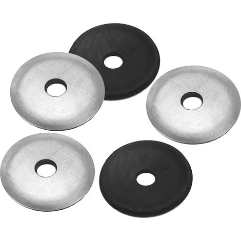 M6.3x30mm Rondelles d'Étanchéité Collées, Joint de Vis Soutenu Par Caoutchouc Galvanisé pour Toit de Navires de Machines Industrielles à Domicile (14x1/4") (1/5)