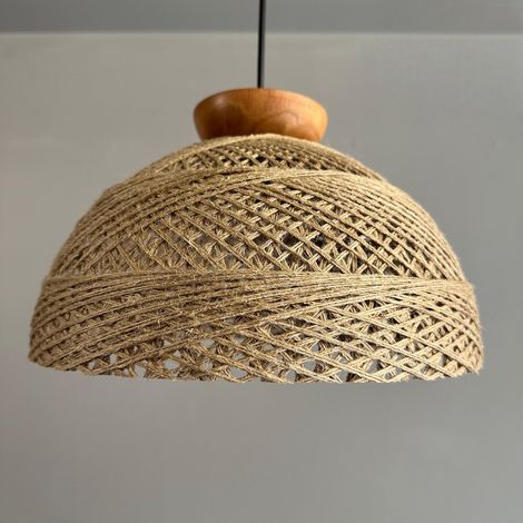 bamyum Yimpi Bohem Suspension Luminaire en Metal de 30cm, Lustre Salon, Cuisine, Chambre, Salle à Manger, Couloir Lampe Ronde E27, Éclairage Intérieur (1/5)