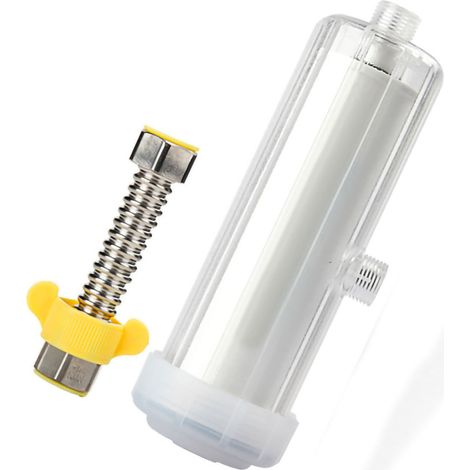 Filtre à eau de douche efficace au charbon actif pour une peau saine, filtre à eau de douche pour le bain (filtre en coton PP) (1/5)