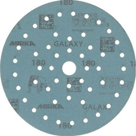 Disco  de  lija  adhesiva  GALAXY  Grip  Multifit  150mm  K.180  para  madera/metal/laca/plástico.