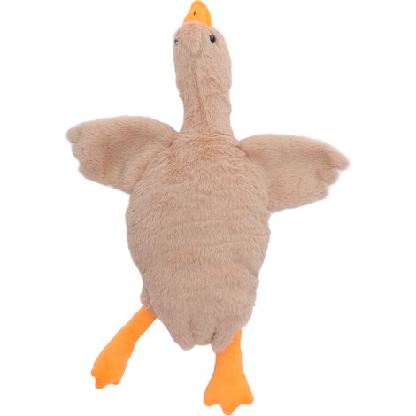 Oie en peluche douce pour enfants et adultes, coussin décoratif canapé marron, jouet animal moelleux pour chambre à coucher (1/5)