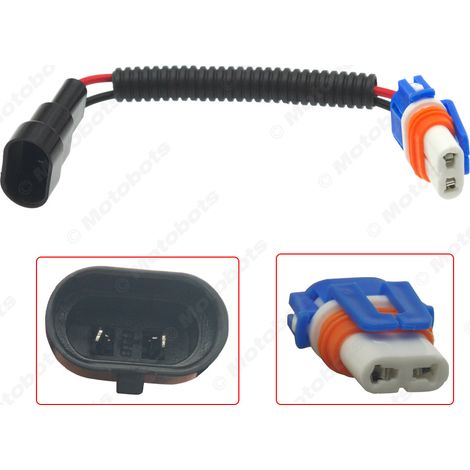 Douille de lampe en céramique 9006 à fente unique, câble adaptateur pour douille de lampe automobile (1/4)