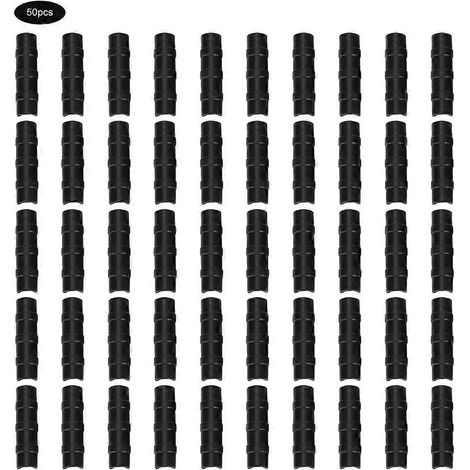 50PCS Noir Serre Châssis Tuyau Tube et Film Fixation Pince Connecteur Kit Outils Jardinage (1/5)