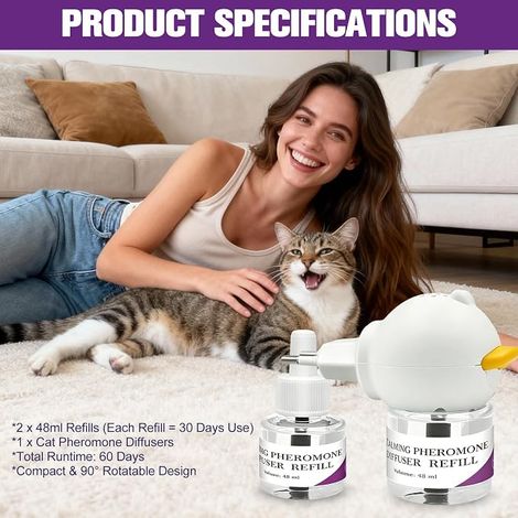 Diffuseur de Phéromones Apaisantes pour Chats (1/4)