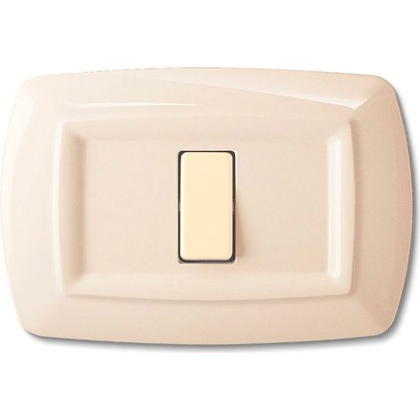 Placca Tondo' 1 Modulo Avorio (Elettrocanali Cod. Ecl2591A)