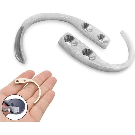 Detacheur Antivol, Detacheur cle Securite, 2 Pièces Antivol Crochet Détacheur, Clé de Verrouillage de Sécurité pour Séparateur EAS Vêtements Chaussures Épinglettes Étiquettes Dures (1/5)
