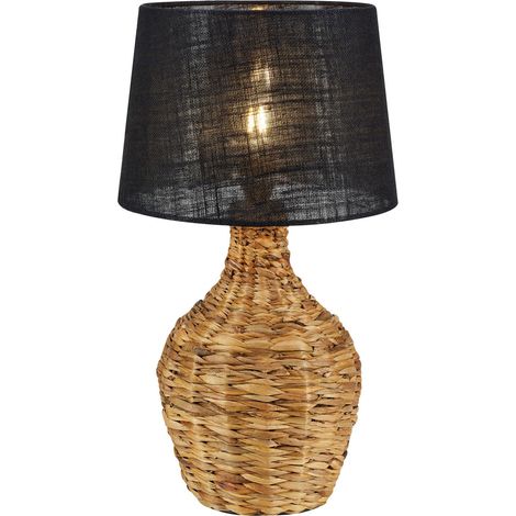 Lampe de table e27 40w max rotin naturel jute noir - markslojd - paglia 88866157 88866157 88866157 88866157 (1/3)