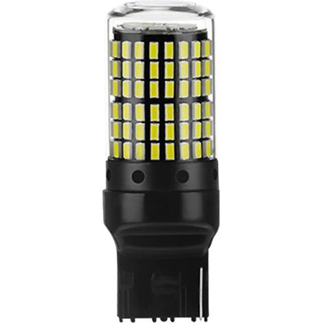 Ampoules SMD 3014 144 SMD Canbus T20 7440 W21w pour clignotants, blanches. (1/5)