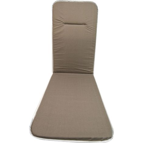 Cuscino per poltrone sdraio sedie da giardino schienale alto e prolunga Action Relax -  Tan