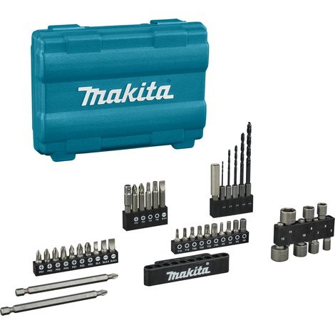 Makita E-13166 Ensemble 42 accessoires Embouts Douilles 1/4" Boîtier hexagonal (1/5)